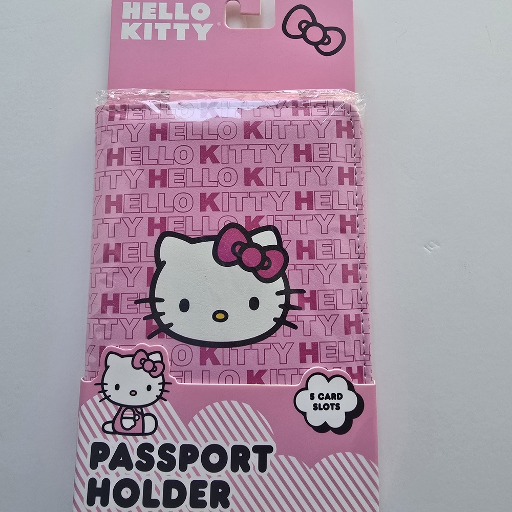 Hello Kitty Pink and White Travel Passport Cover
